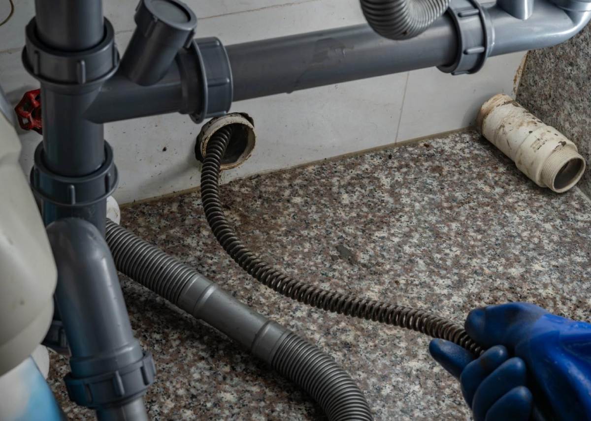 Drain maintenance.